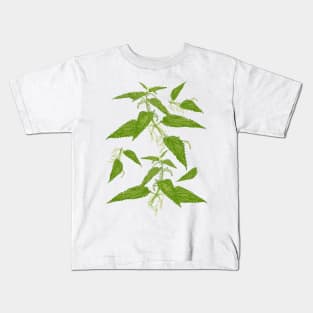 Caution, stinging nettle! Kids T-Shirt